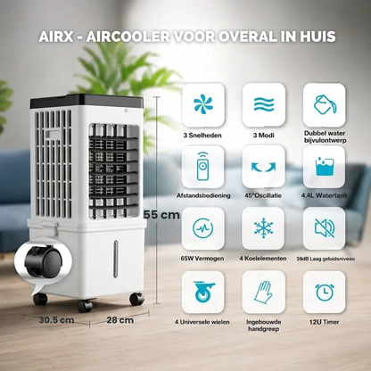 Airx - Mobiele Aircooler met Afstandsbediening