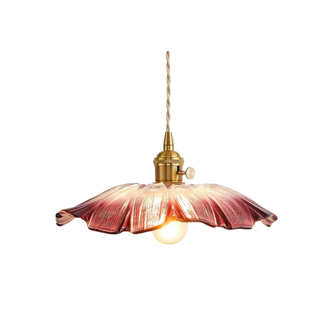 Bryna - Bloemvormige Glazen Hanglamp