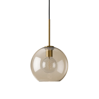 Ambra - Glazen Bol Hanglamp Cognac