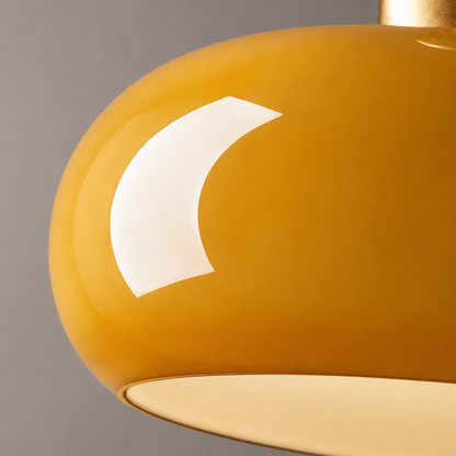 Anvi - Ronde Glazen LED Plafondlamp Vintage