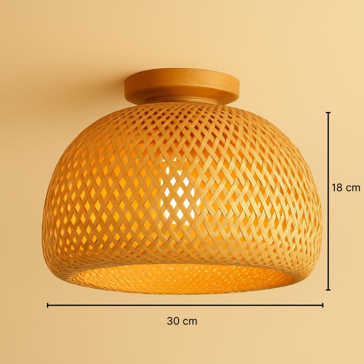 Balo - Handgeweven Bamboe Plafondlamp Japandi Stijl