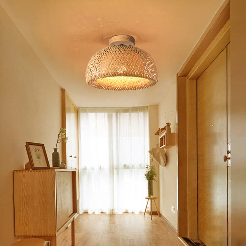 Balo - Handgeweven Bamboe Plafondlamp Japandi Stijl
