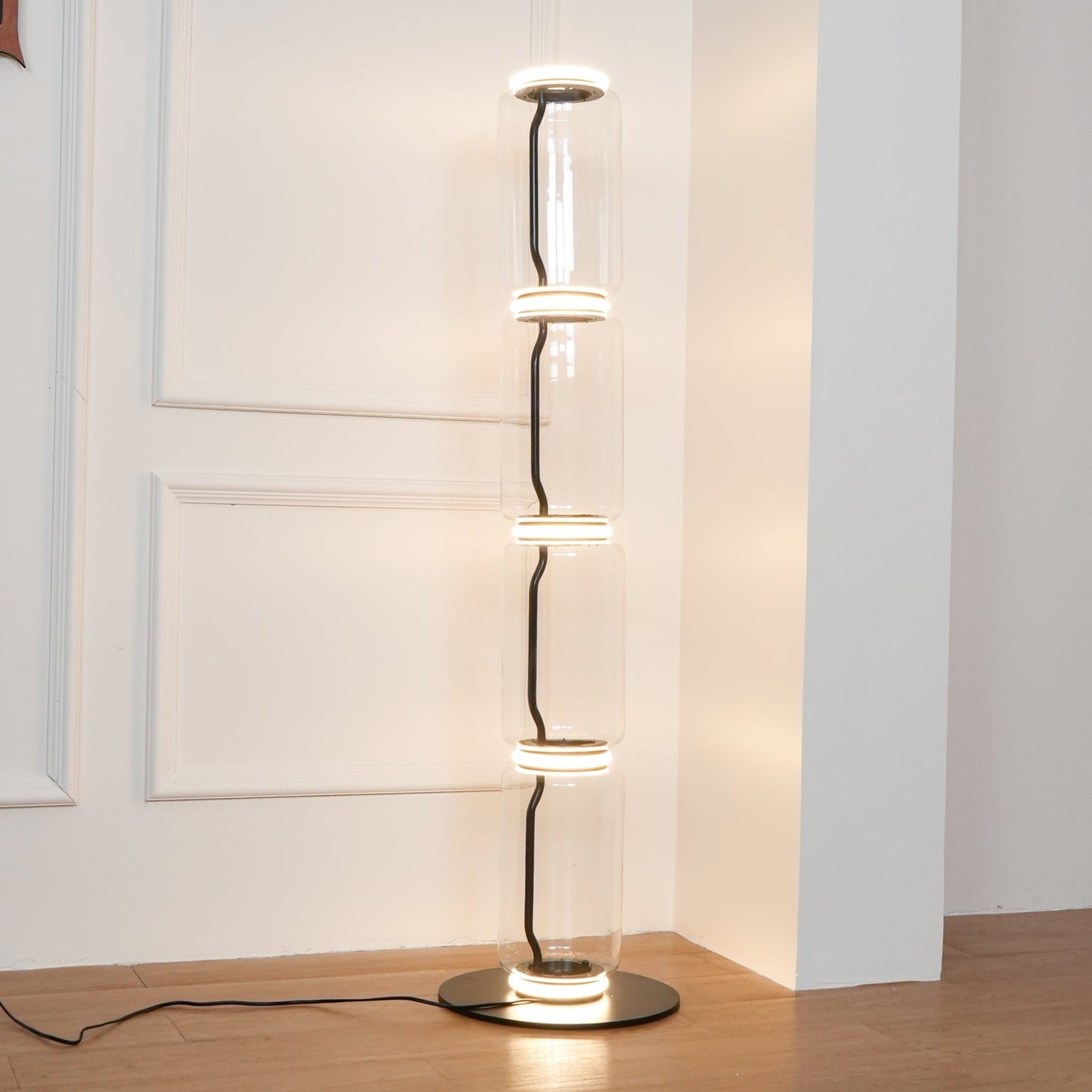Nela - Moderne Glazen Vloerlamp LED