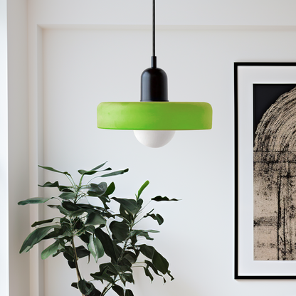 Selva - Bauhaus Retro Hanglamp Gekleurd Glas