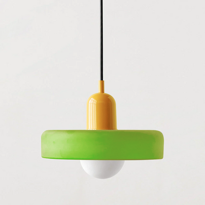 Selva - Bauhaus Retro Hanglamp Gekleurd Glas