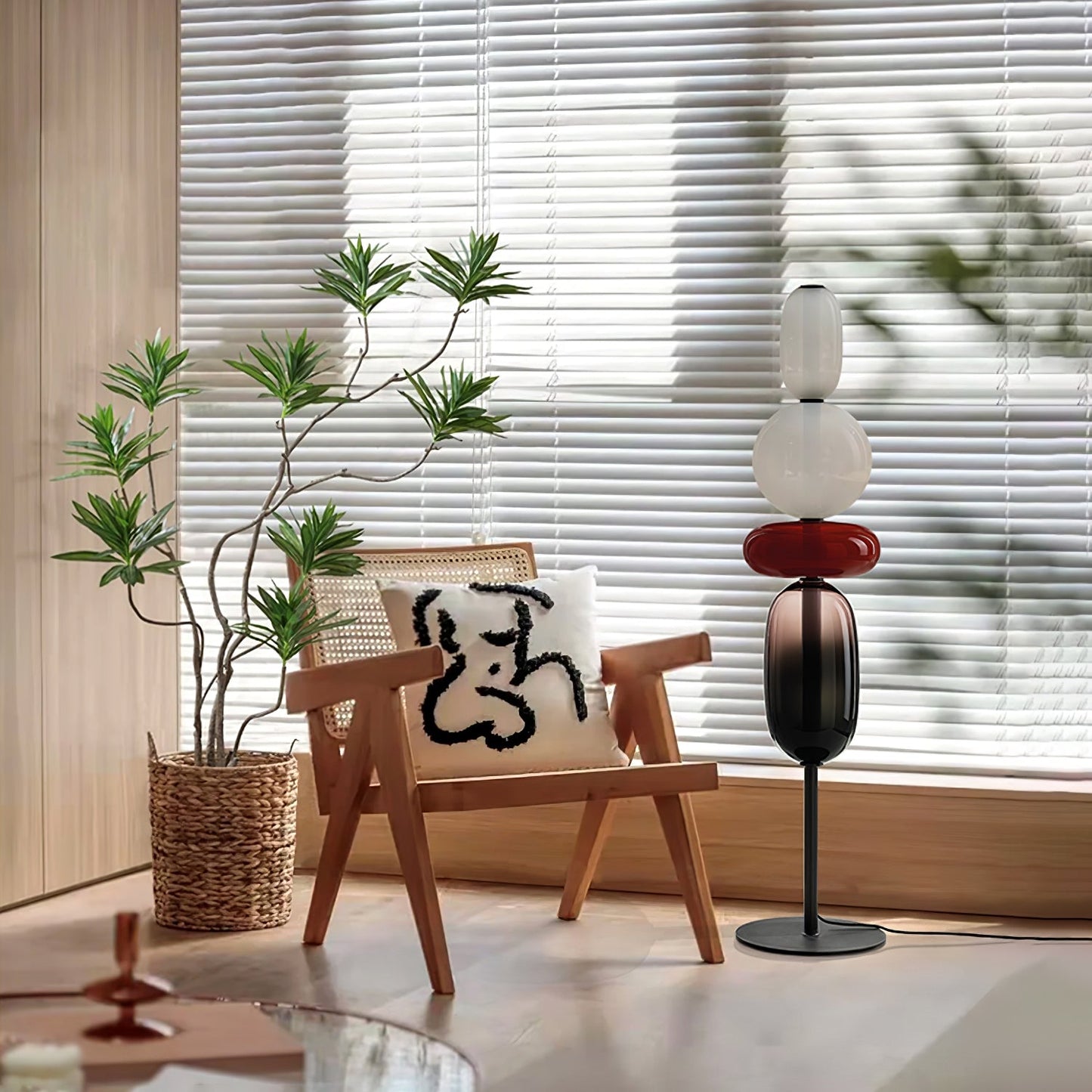 Rina - Design Vloerlamp Glas