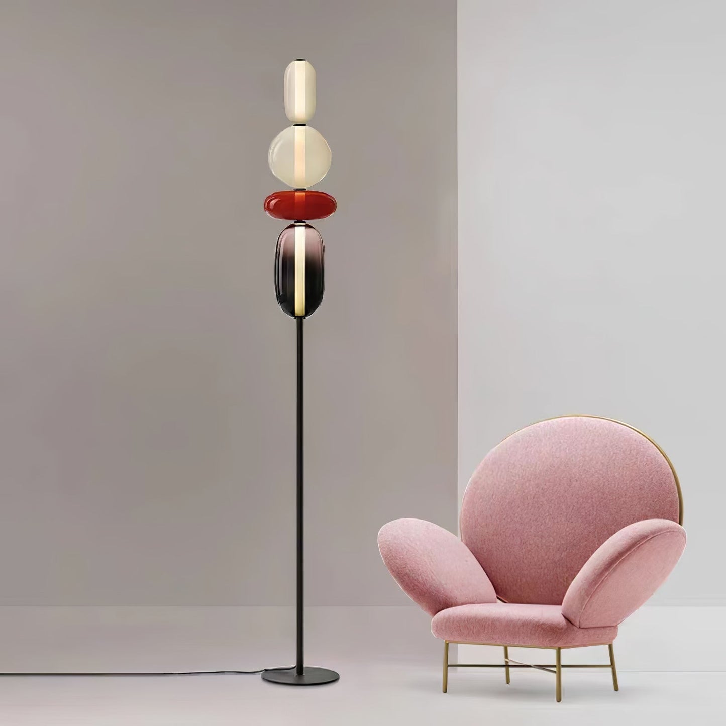Rina - Design Vloerlamp Glas