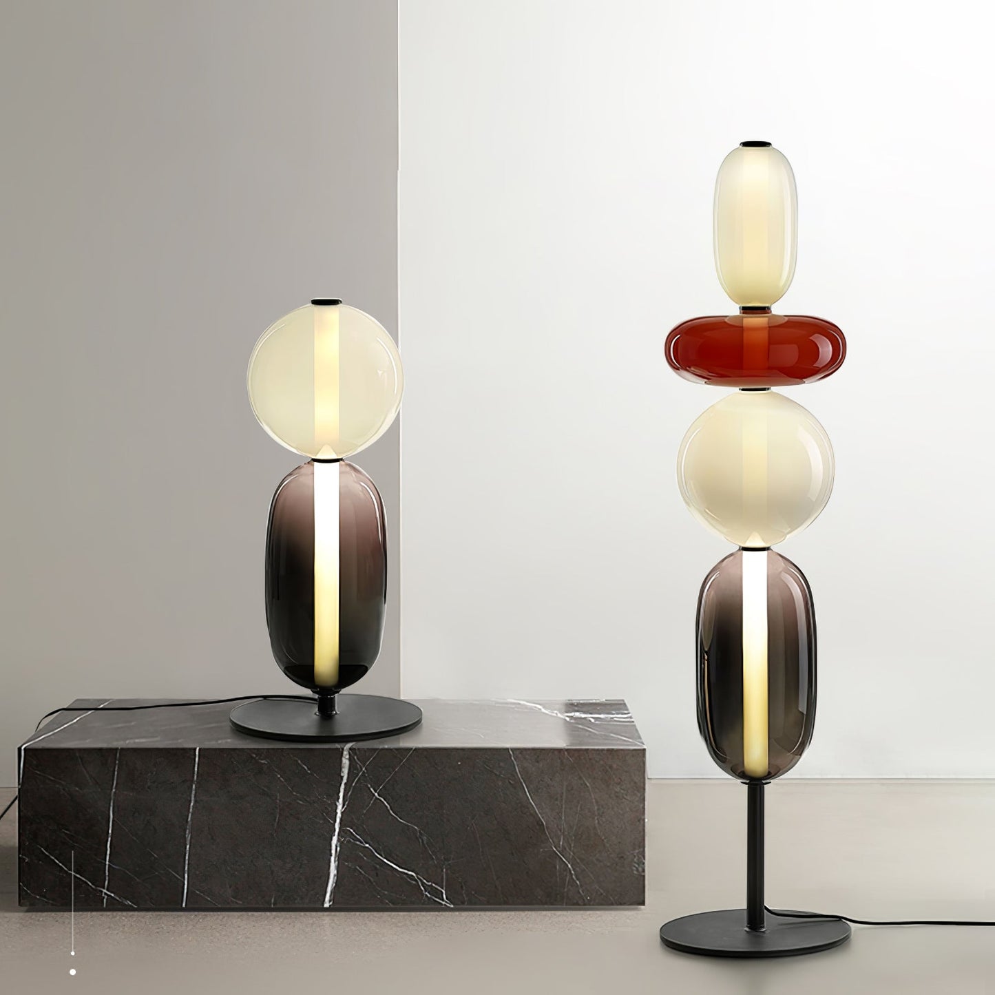 Rina - Design Vloerlamp Glas
