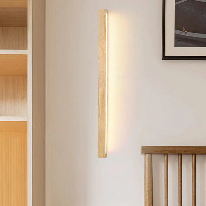 Ovara - Houten Balk LED Wandlamp