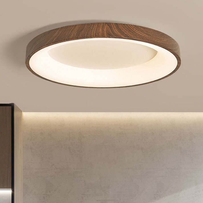 Auni - Ronde Houten Plafondlamp