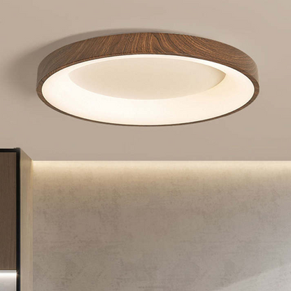 Auni - Ronde Houten Plafondlamp