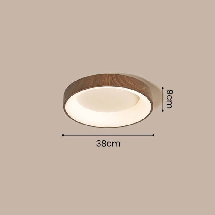 Auni - Ronde Houten Plafondlamp