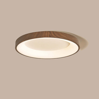 Auni - Ronde Houten Plafondlamp