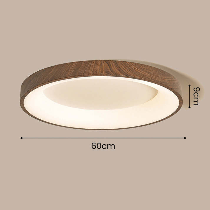 Auni - Ronde Houten Plafondlamp