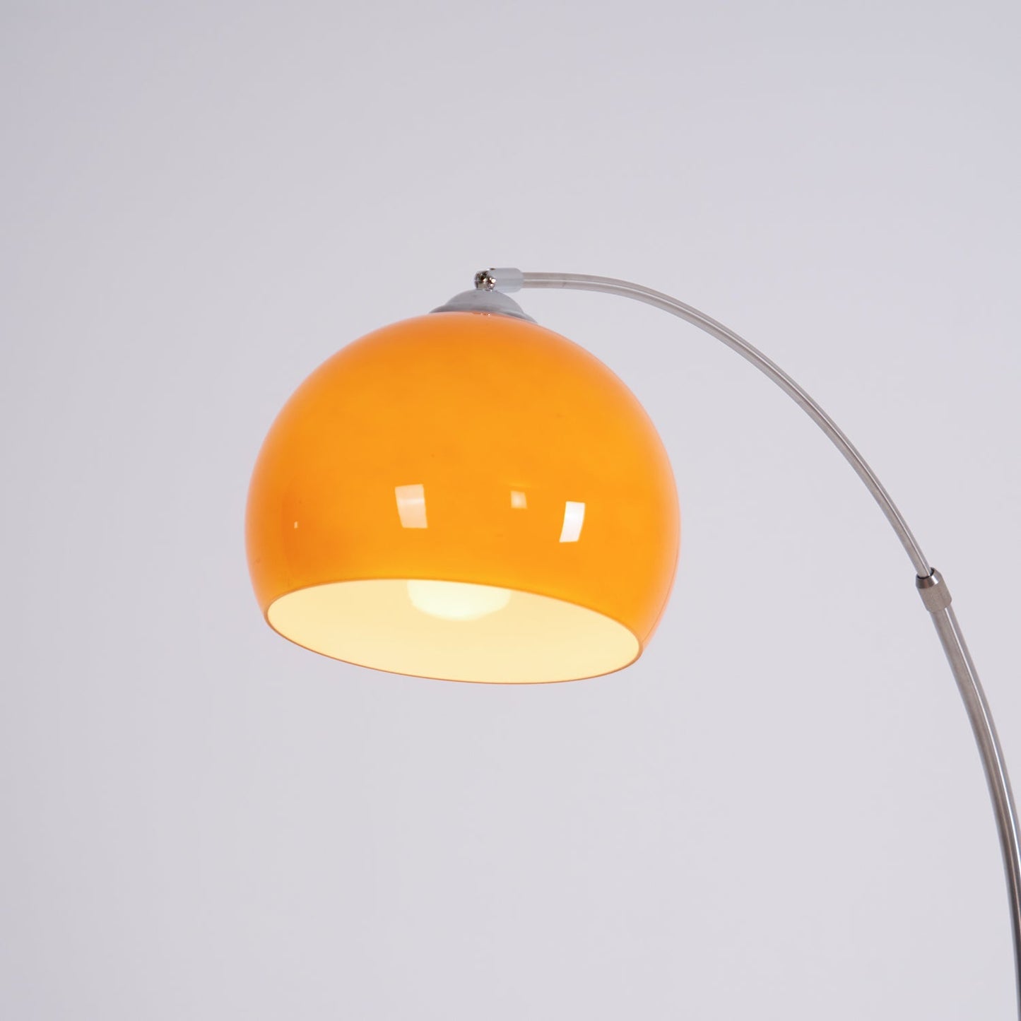 Siva - Booglamp Vloerlamp met Glazen Kap