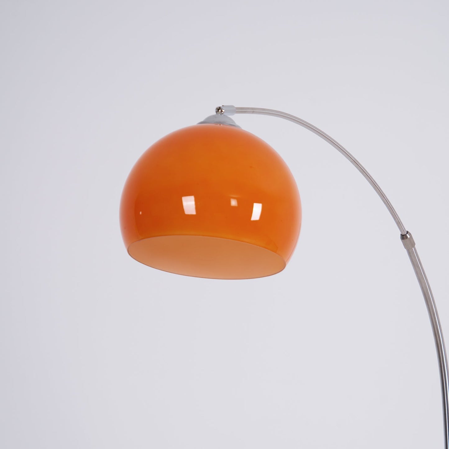 Siva - Booglamp Vloerlamp met Glazen Kap
