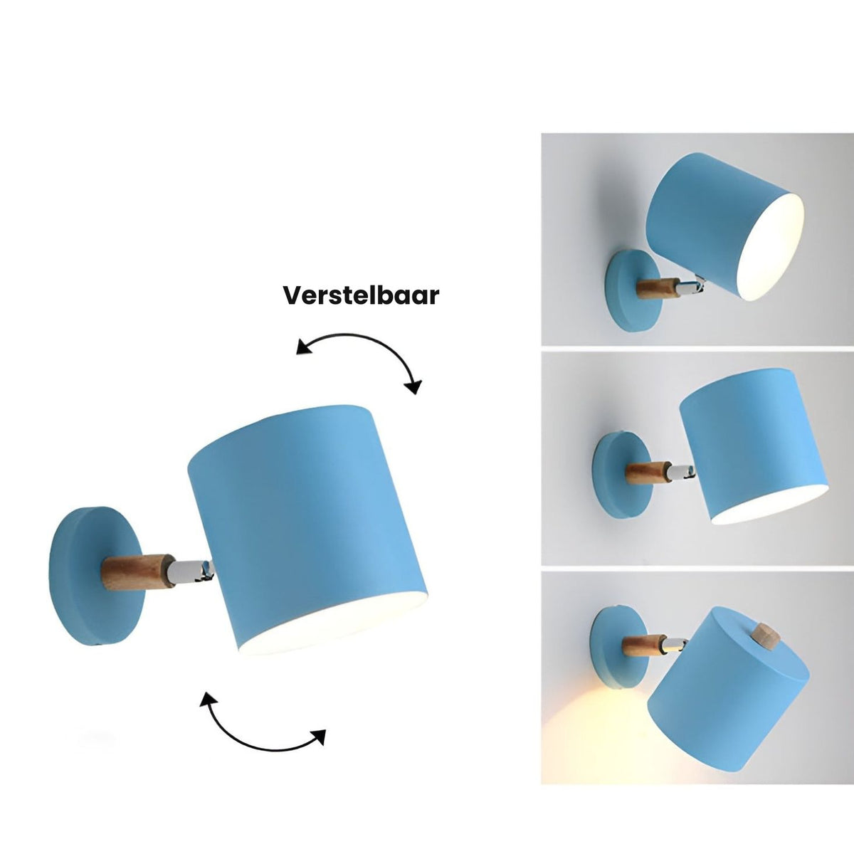 Doro - Verstelbare Wandlamp Hout Scandinavisch