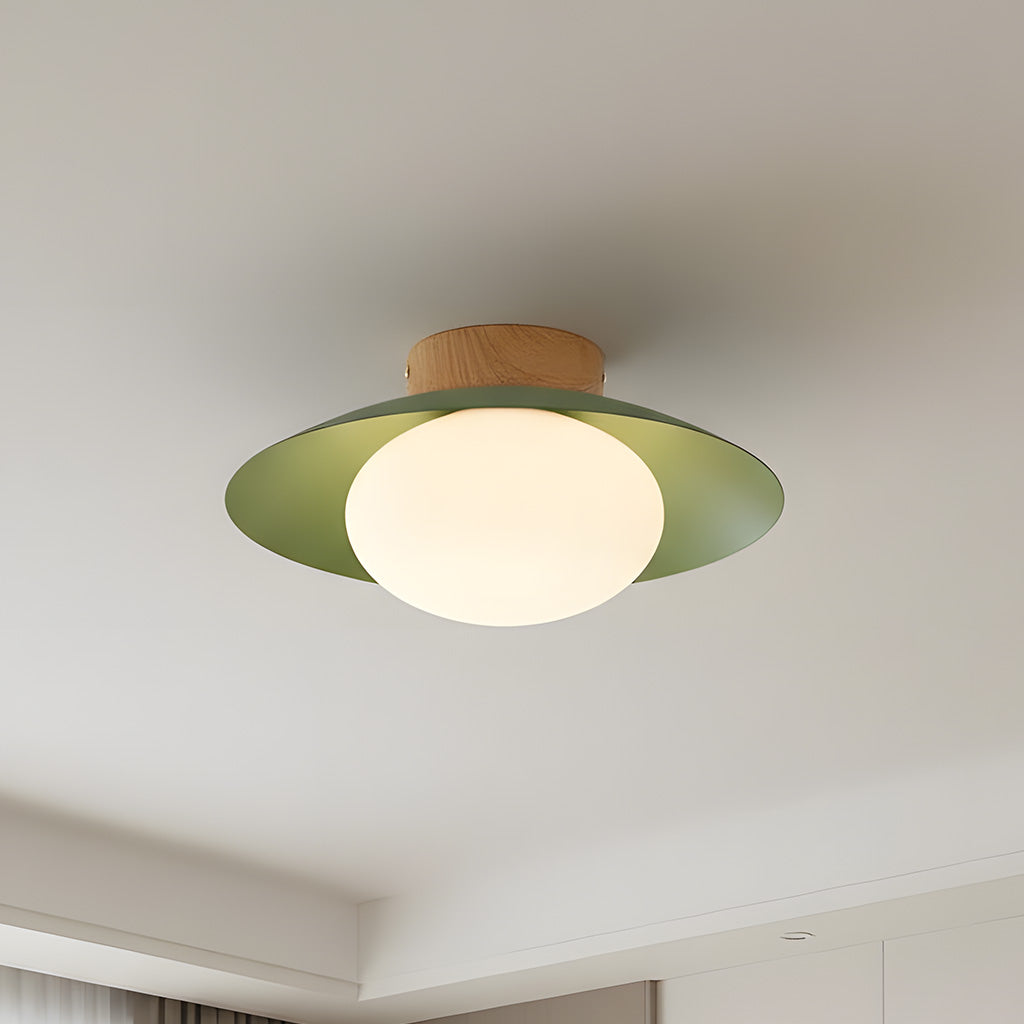 Elna - Ronde LED Plafondlamp met Glazen Bol