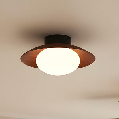 Elna - Ronde LED Plafondlamp met Glazen Bol