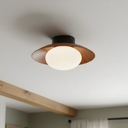 Elna - Ronde LED Plafondlamp met Glazen Bol