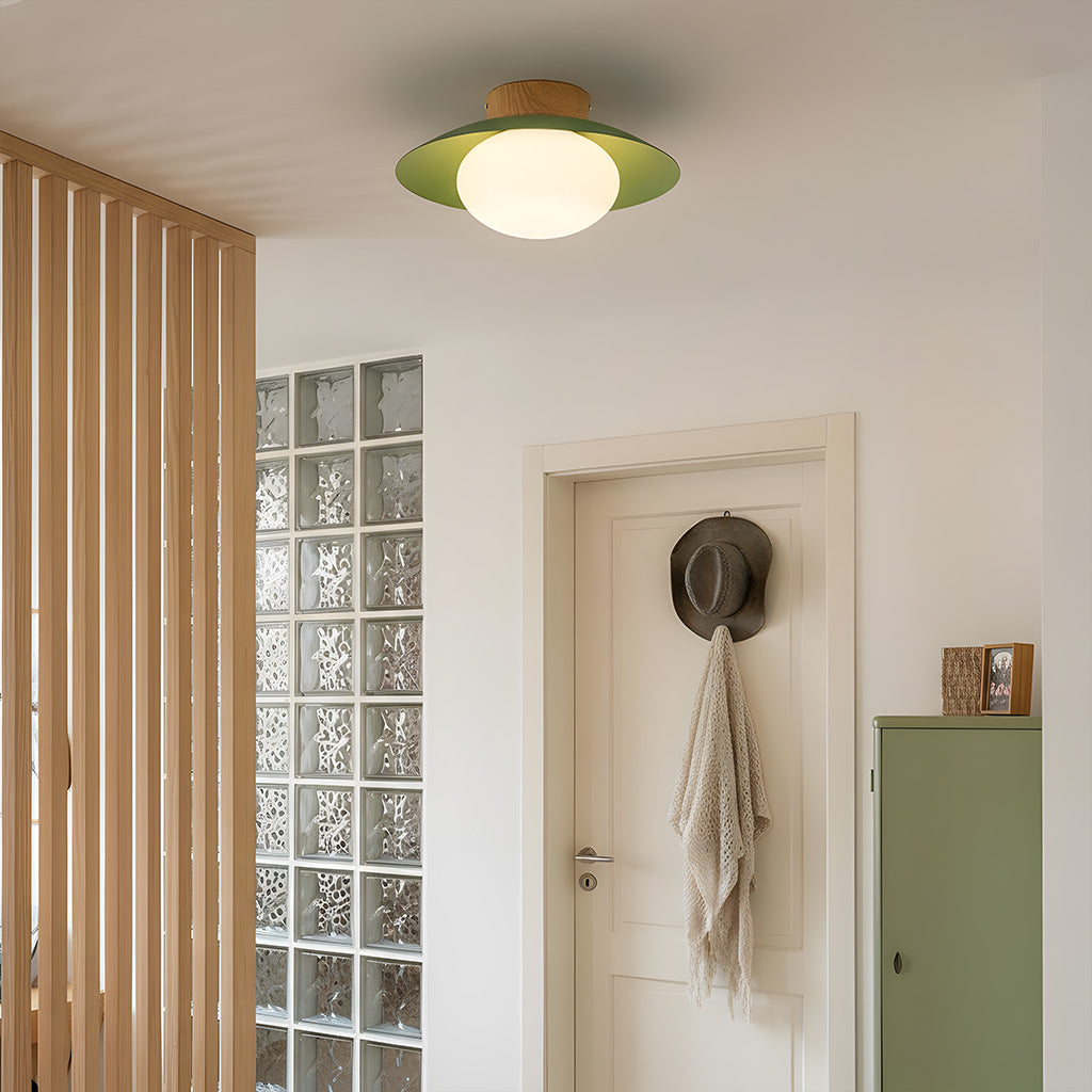 Elna - Ronde LED Plafondlamp met Glazen Bol