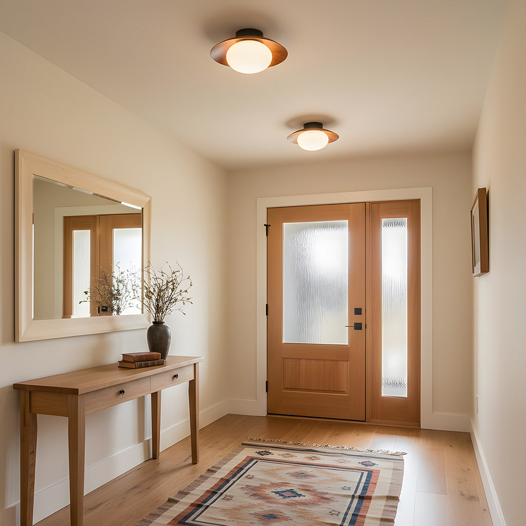 Elna - Ronde LED Plafondlamp met Glazen Bol