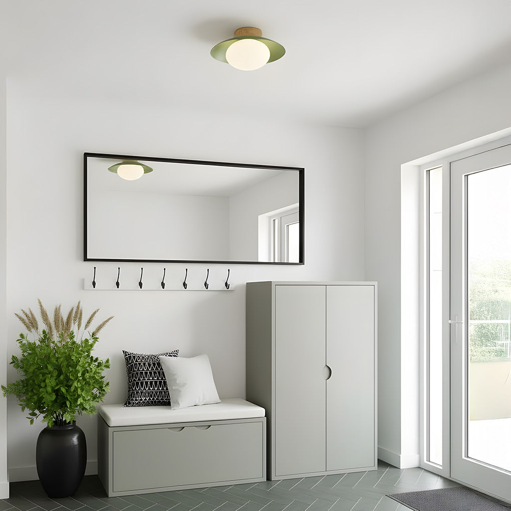Elna - Ronde LED Plafondlamp met Glazen Bol