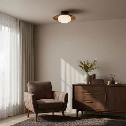 Elna - Ronde LED Plafondlamp met Glazen Bol