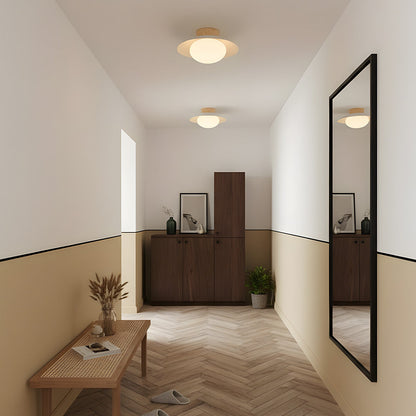 Elna - Ronde LED Plafondlamp met Glazen Bol