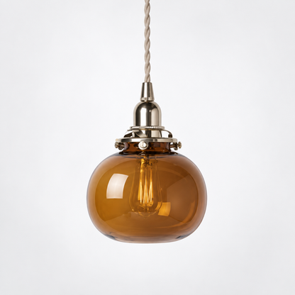 Elvo - Vintage Glazen Hanglamp