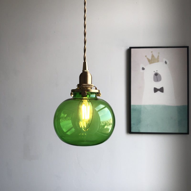 Elvo - Vintage Glazen Hanglamp