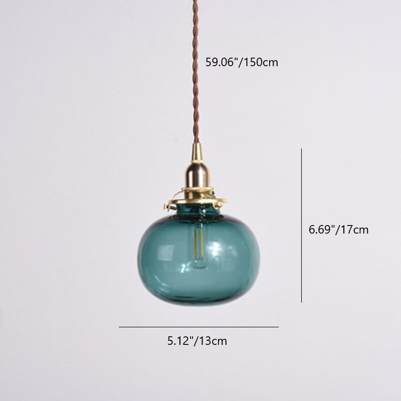 Elvo - Vintage Glazen Hanglamp
