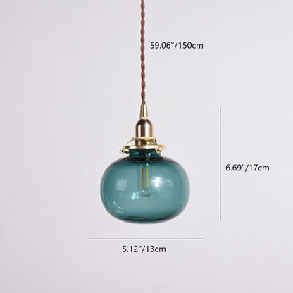 Elvo - Vintage Glazen Hanglamp