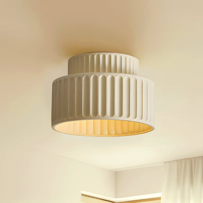 Enna - Geribbelde Ronde LED Plafondlamp Scandinavisch