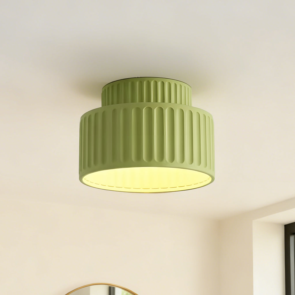 Enna - Geribbelde Ronde LED Plafondlamp Scandinavisch