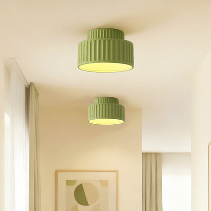 Enna - Geribbelde Ronde LED Plafondlamp Scandinavisch
