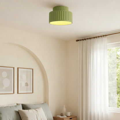 Enna - Geribbelde Ronde LED Plafondlamp Scandinavisch