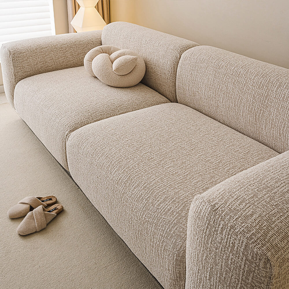 Svea - Chenille Elastische Bankhoes Volledige Bescherming