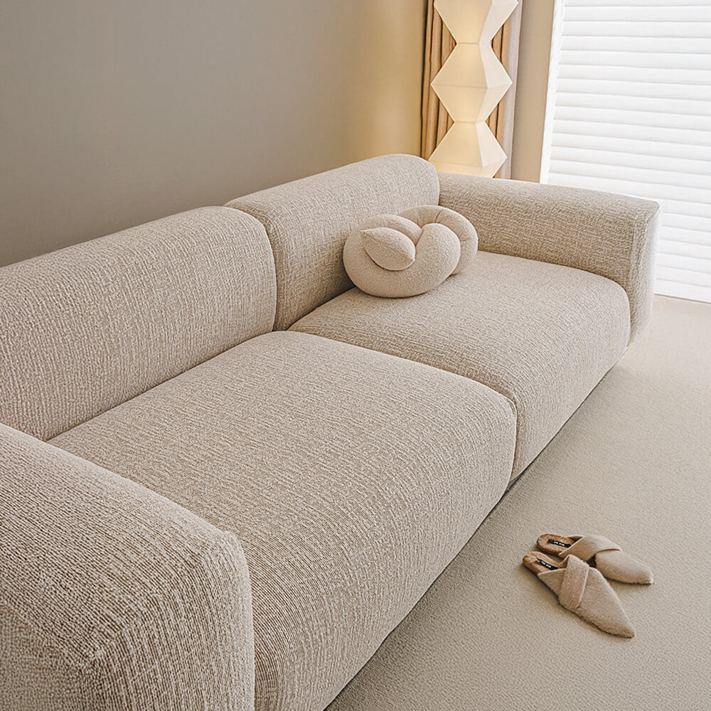 Svea - Chenille Elastische Bankhoes Volledige Bescherming