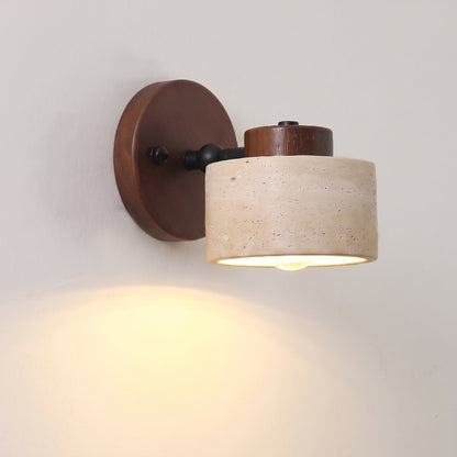 Fenna – Travertijn Verstelbare LED Wandlamp
