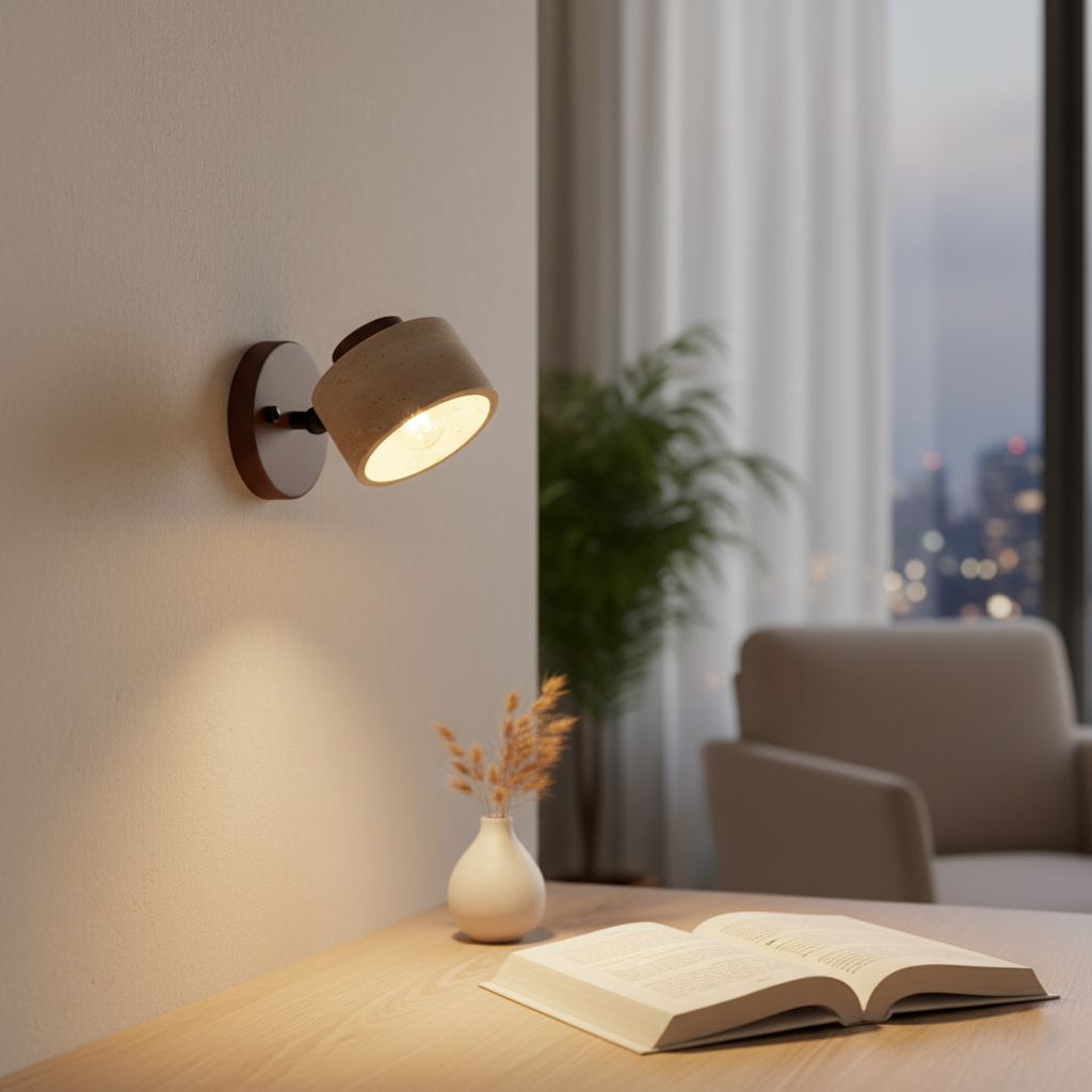 Fenna – Travertijn Verstelbare LED Wandlamp