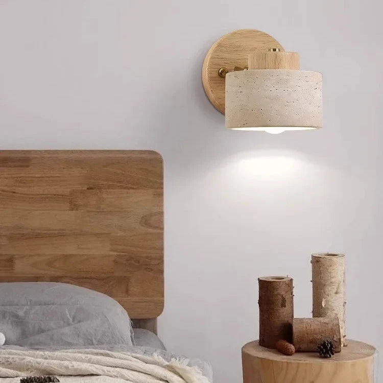 Fenna – Travertijn Verstelbare LED Wandlamp
