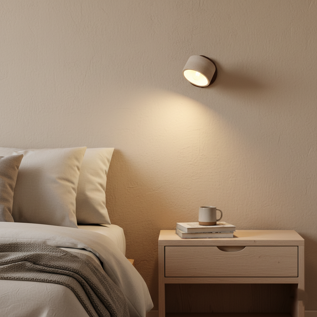 Fenna – Travertijn Verstelbare LED Wandlamp