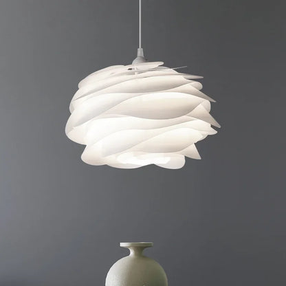 Fioen - Ronde Witte Hanglamp Bloemvorm Modern