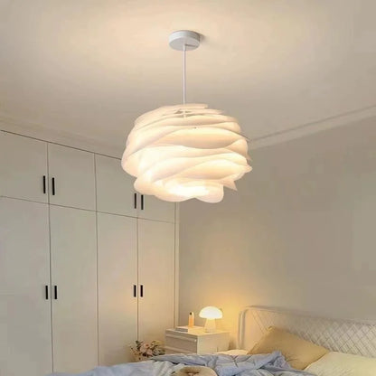 Fioen - Ronde Witte Hanglamp Bloemvorm Modern