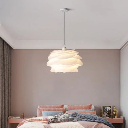 Fioen - Ronde Witte Hanglamp Bloemvorm Modern