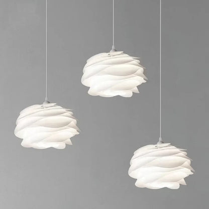 Fioen - Ronde Witte Hanglamp Bloemvorm Modern