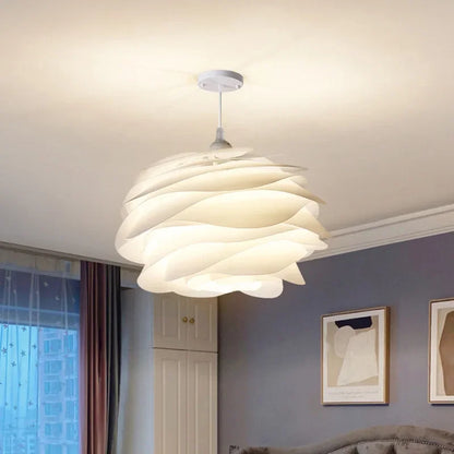 Fioen - Ronde Witte Hanglamp Bloemvorm Modern