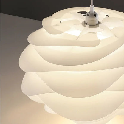 Fioen - Ronde Witte Hanglamp Bloemvorm Modern