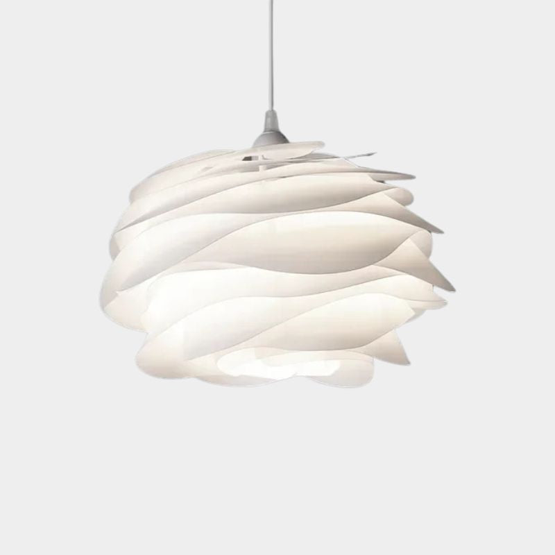 Fioen - Ronde Witte Hanglamp Bloemvorm Modern